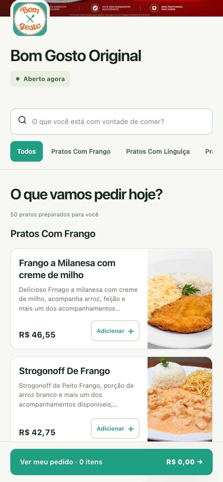 Loja real do Bom Gosto Original no Pratto